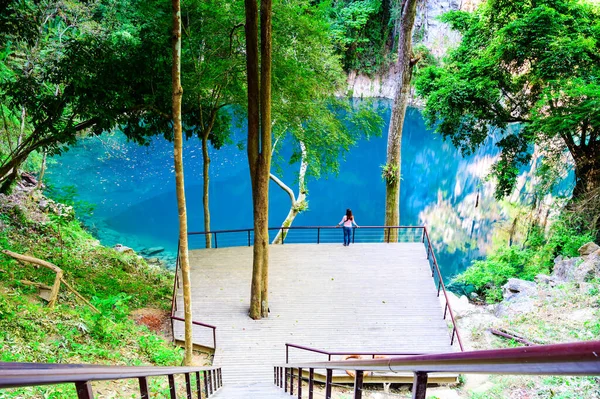 Lom Phu Khew Blue Lake Het Nationaal Park Tham Phatai — Stockfoto