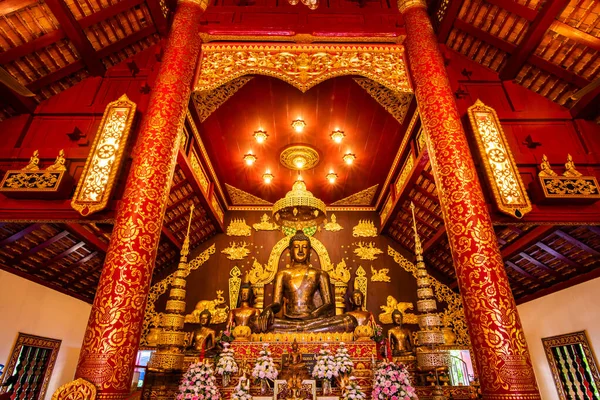 Chiang Rai Thailand October 2019 Phrachao Lan Thong Phra Kaew — 图库照片