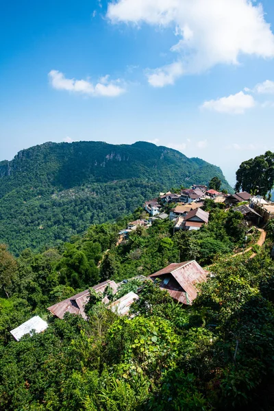 stock image Pha Hi village on the mountain, Chiang Rai province.