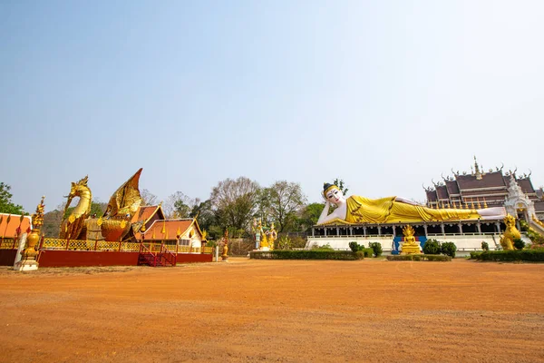 Лежащий Будда Пхре Храм Сутон Монгхон Кхири Таиланд — стоковое фото