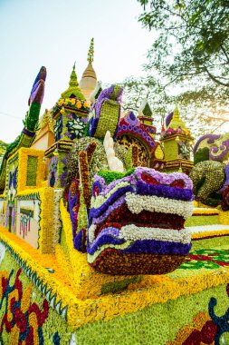 CHIANG MAI, THAILAND - 4 Şubat 2018: 42. Chiang Mai Çiçek Festivali, Tayland.