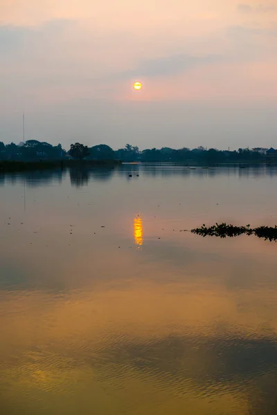 Kwan Phayao Gölü Nde Gün Doğumu Tayland — Stok fotoğraf