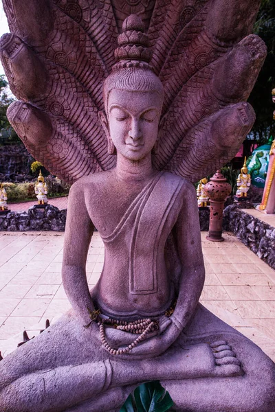 Статуя Будды Сделанная Камня Таиланд — стоковое фото