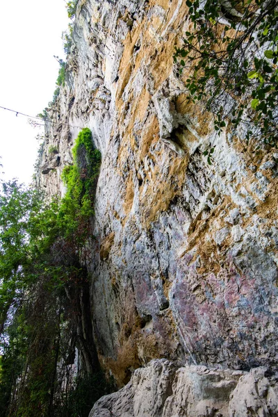 Cliff Atração Turística Pintura Rupestre Phratupha Província Lampang — Fotografia de Stock