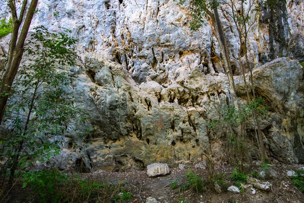 Texture Ancient Rock Phratupha Rock Painting Lampang Province — ストック写真