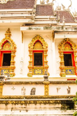 Phra 'daki Lanna tarzı kilise Sugkhon Khiri Tapınağı, Tayland.