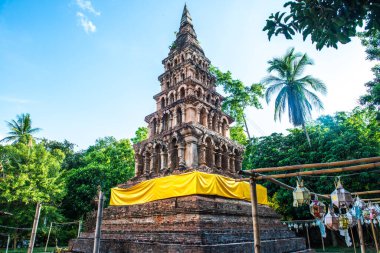 Phaya Wat tapınağındaki antik tapınak, Tayland.