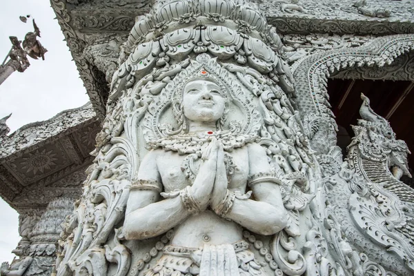 Красиве Мистецтво Ліплення Храм Мінмуанг Таїланд — стокове фото