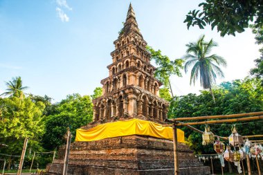 Phaya Wat tapınağındaki antik tapınak, Tayland.