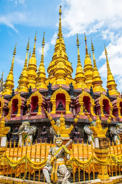 Antiguas Pagodas Phra Que Suthon Mongkhon Khiri Templo Tailandia — Foto de Stock