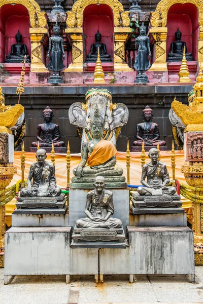 Ancient Buddha Statue Monk Statue Phra Suthon Mongkhon Khiri Temple — Stock Photo, Image