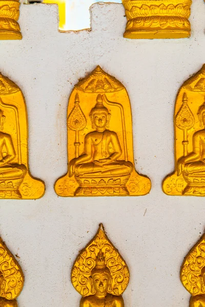 Будда Формування Мистецтва Стіні Таїланд — стокове фото