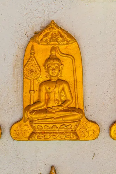 Buddha Stampaggio Arte Sul Muro Thailandia — Foto Stock