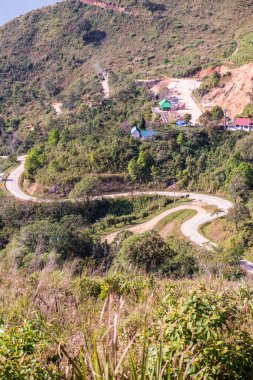 Tayland 'ın Chiangrai eyaletindeki Doi Pha Tang' da Dağ Manzarası.