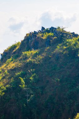 Tayland 'ın Chiangrai eyaletindeki Doi Pha Tang' da Dağ Manzarası.