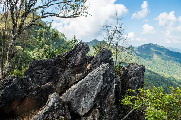 stock image View Point at Doi Pha Tang in Chiangrai Province, Thailand.