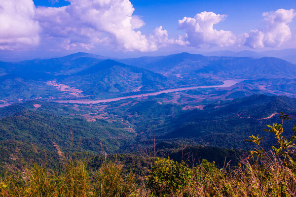 Mountain View at Doi Pha Tang in Chiangrai Province, Thailand.