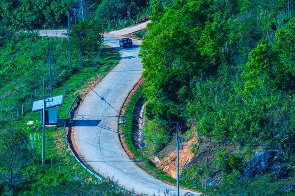 Droga Doi Pha Tang Prowincji Chiangrai Tajlandia — Zdjęcie stockowe