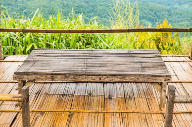 Doğal manzaralı Tayland yemeği, Tayland.