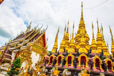 Phra 'daki antik pagodalar Sugkhon Khiri tapınağı, Tayland.