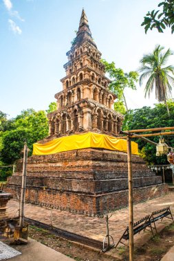 Phaya Wat tapınağındaki antik tapınak, Tayland.