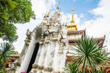 Chiangmai, Tayland 'daki Darabhirom Ormanı Manastırı' ndan Phra Chao Than Jai Mondop.