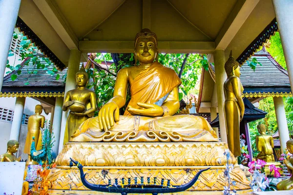 Estatua Buddha Rattana Mengrai Provincia Chiang Rai Tailandia —  Fotos de Stock