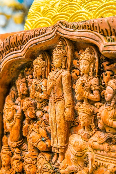 Ceramic Buddhism Statue Phra Suthon Mongkhon Khiri Temple Thailand — Stock Photo, Image