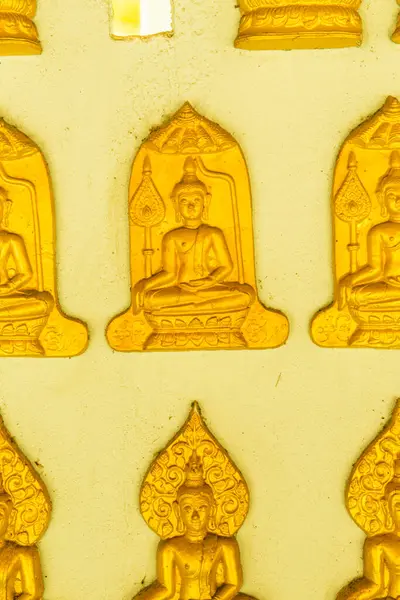 Buda Moldando Arte Parede Tailândia — Fotografia de Stock