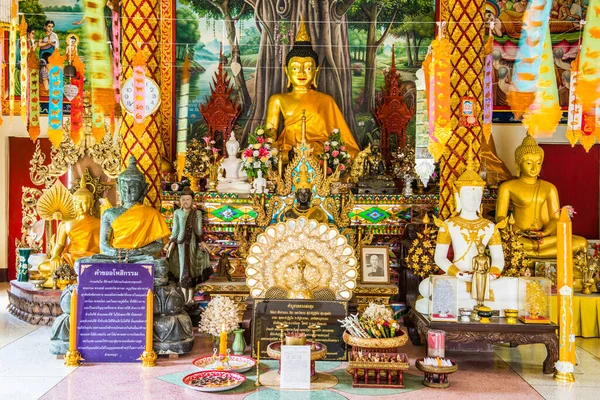 Βούδας Στην Εκκλησία Στην Aranyawas Ναός Ταϊλάνδη — Φωτογραφία Αρχείου