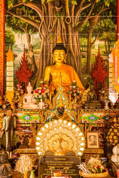 Bouddha Dans Église Temple Aranyawas Thaïlande — Photo