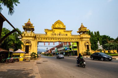 Tayland 'ın Uttaradit ilindeki Laplae başkent kapısı.