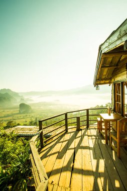 Phu Langka Ulusal Parkı, Tayland Güzel Dağ Manzarası.