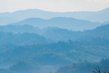 Phu Langka Ulusal Parkı, Tayland Güzel Dağ Manzarası.