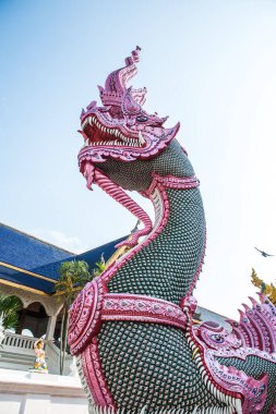 Pembe Naga Heykeli, Tayland.