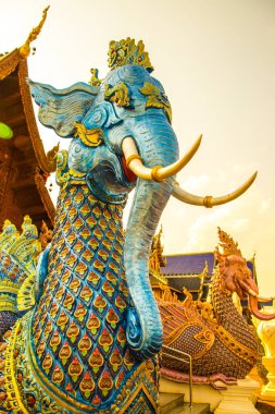 Tayland 'daki Ban Den Tapınağında Himmapan yaratığı.