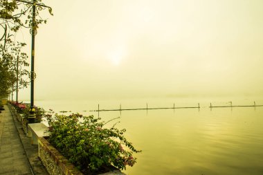 Kwan Phayao Gölü kış mevsiminde, Tayland.