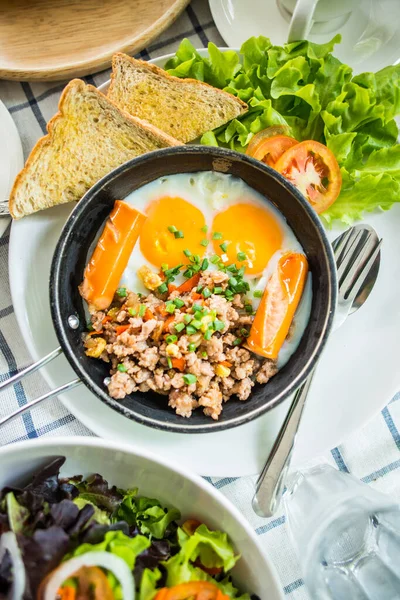 Panned Egg White Dish Thailand — Stock Photo, Image