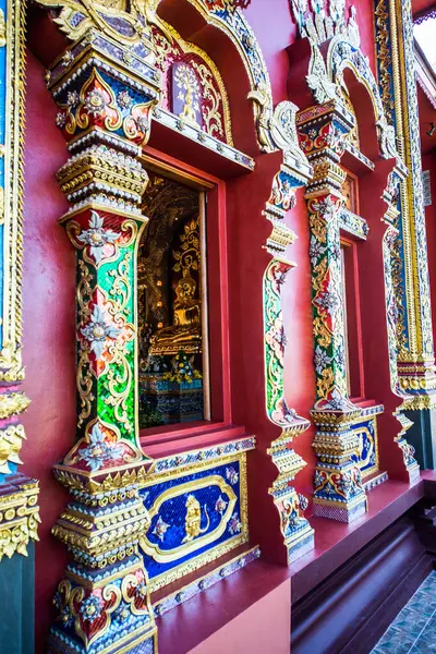 Igreja Tailandesa Bonita Prayodkhunpol Wiang Kalong Templo Tailândia — Fotografia de Stock