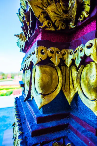 Arte Moldagem Estilo Tailandês Prayodkhunpol Wiang Kalong Templo Tailândia — Fotografia de Stock