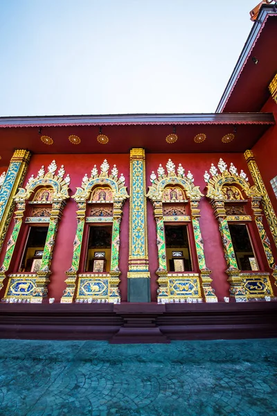 Bella Chiesa Tailandese Prayodkhunpol Wiang Kalong Tempio Thailandia — Foto Stock
