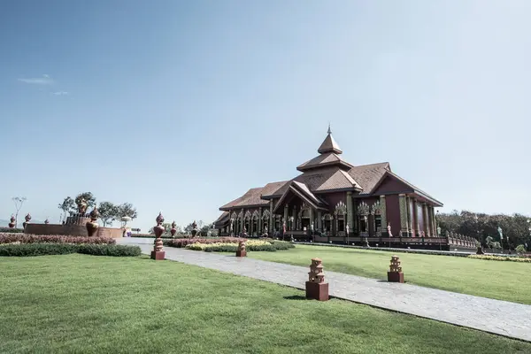 Krásný Thajský Kostel Chrámu Prayodkhunpol Wiang Kalong Thajsko — Stock fotografie