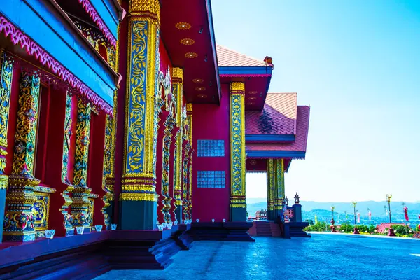 Schöne Kirche Thailändischen Stil Prayodkhunpol Wiang Kalong Tempel Thailand — Stockfoto