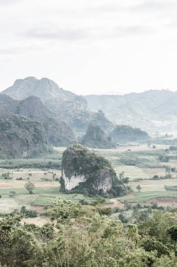 Phu Langka Ulusal Parkı, Tayland Güzel Dağ Manzarası.