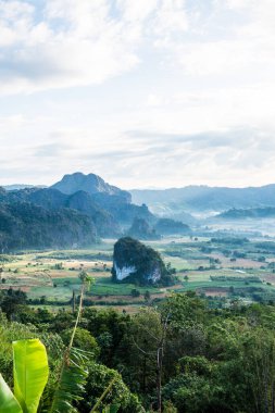 Phu Langka Ulusal Parkı, Tayland Güzel Dağ Manzarası.