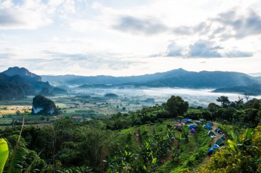 Phu Langka Ulusal Parkı, Tayland Güzel Dağ Manzarası.