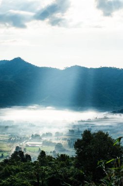 Phu Langka Ulusal Parkı, Tayland Güzel Dağ Manzarası.