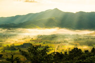 Phu Langka Ulusal Parkı, Tayland Güzel Dağ Manzarası.