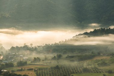 Phu Langka Ulusal Parkı, Tayland Güzel Dağ Manzarası.