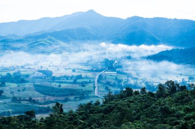 Phu Langka Ulusal Parkı, Tayland Güzel Dağ Manzarası.